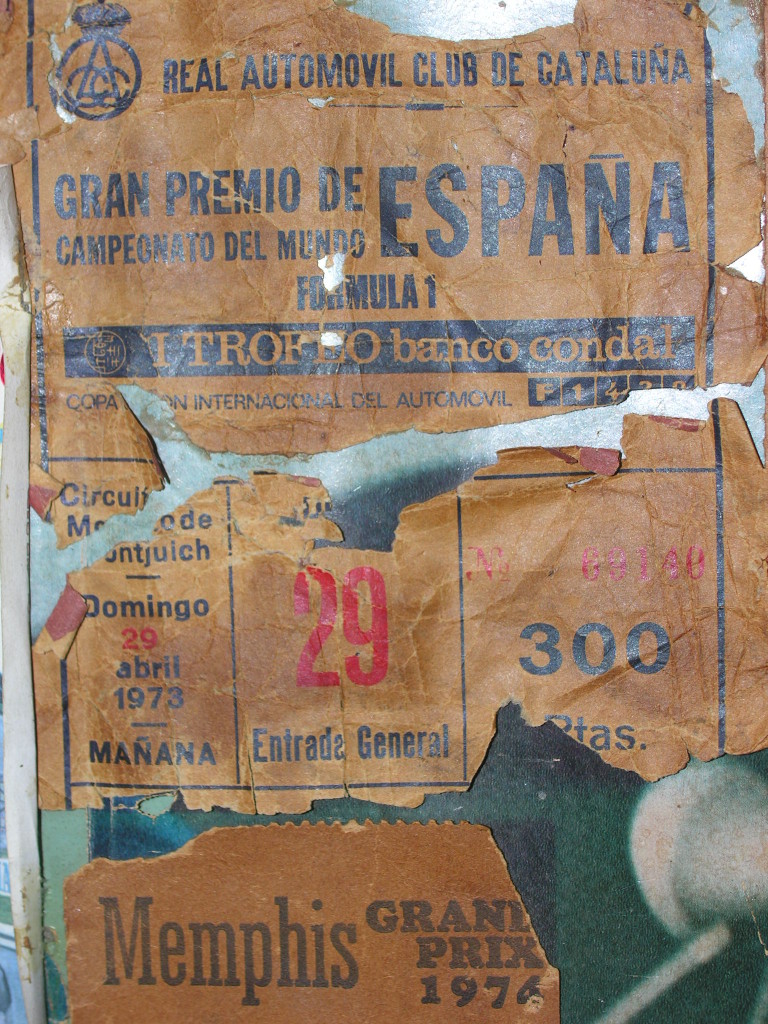 Biglietto GP di Spagna di F1 1973 (1)