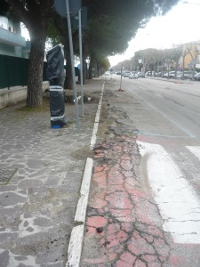 tratto interessato dalla nuova ciclabile