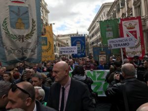 manifestazione roma decreto sisma