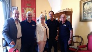 il sindaco con Mario Orsini, Gianni Tancredi,Željka Banović e Andrea Romiti
