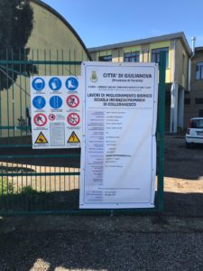 Giulianova, scuola di Colleranesco: oggi la consegna dei lavori