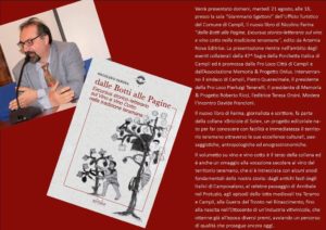 "Dalle Botti alle Pagine",a Campli la presentazione del libro di Nicolino Farina