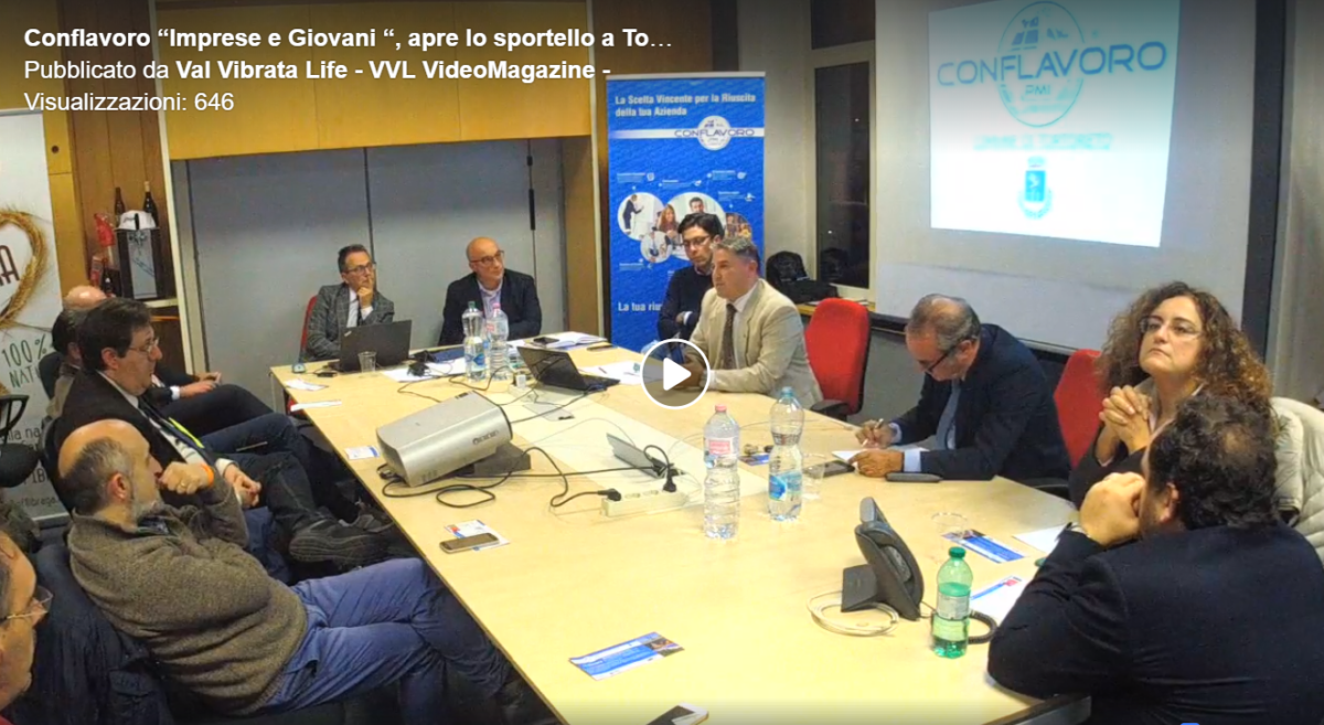 Conflavoro “Imprese e Giovani “, apre lo sportello a Tortoreto