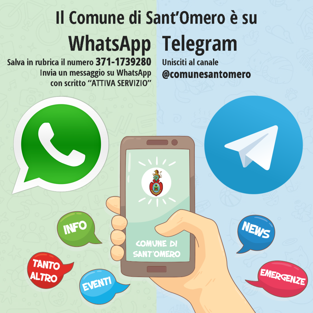 Sant'Omero, il Comune attiva il servizio Whatsapp