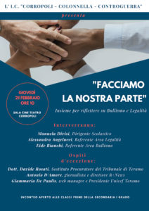 "Facciamo la nostra parte”: gli studenti di Corropoli riflettono su legalità e bullismo