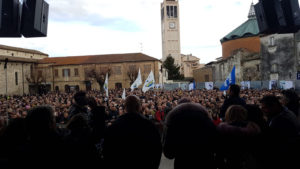 Sant'Egidio, bagno di folla per Matteo Salvini VIDEO