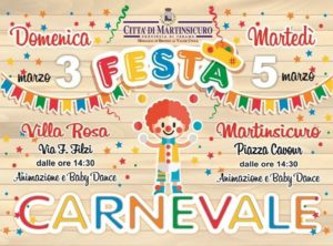 Carnevale a Martinsicuro con spettacoli, musica e animazione per grandi e piccini