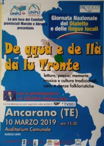 Ad Ancarano "De qquà e de llà da lu Tronte: rassegna sui dialetti di confine