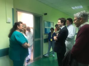 Zennaro visita ospedale Giulianova "Non deve essere chiuso ma potenziato"