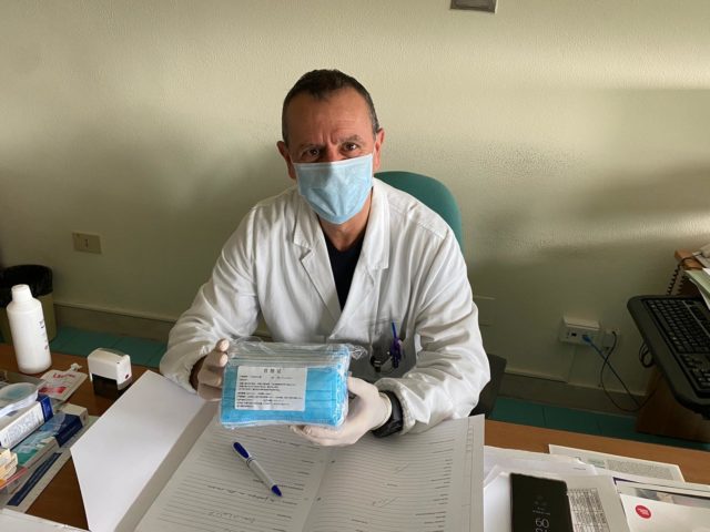 Donate mascherine al reparto di medicina dell’ospedale di Giulianova