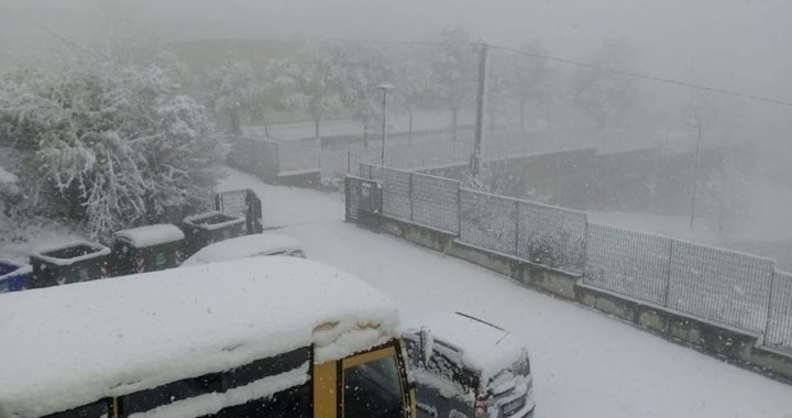 Neve ad Ancarano: divieto di transito in via della Carrozza e via Massoni