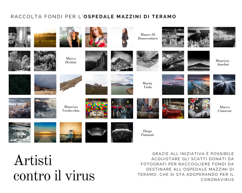 “Artisti contro il virus”:raccolta fondi per l’ ospedale Mazzini di Teramo