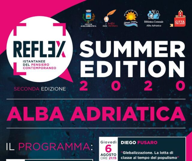 Alba Adriatica, 4 serate con Reflex istantanee del pensiero contemporaneo