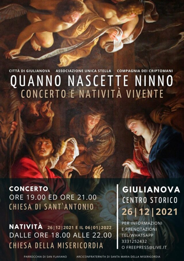 Concerto e Natività vivente nel cuore del centro storico di Giulianova