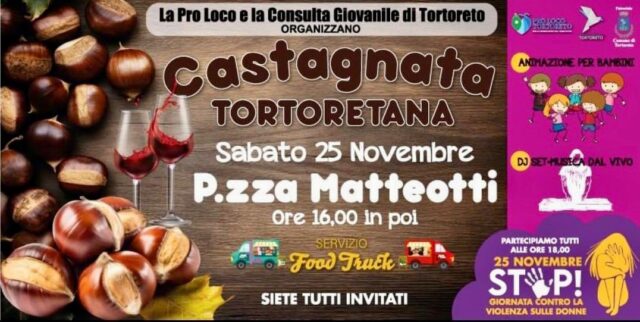 Castagnata Tortoretana: Food Trucks con specialità del territorio