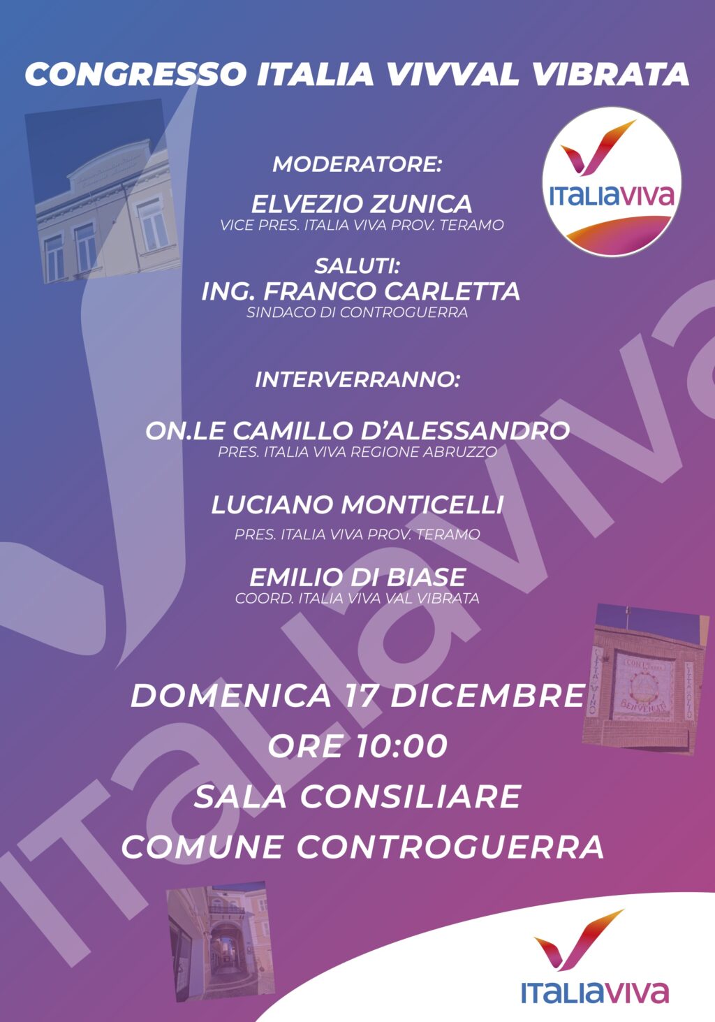 A Controguerra il congresso di Italia Viva Val Vibrata