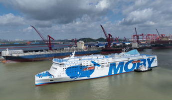 Moby, preso in consegna secondo traghetto nuova generazione Moby Legacy