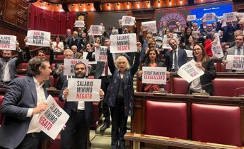 Salario minimo, ok della Camera al testo. Bagarre in Aula