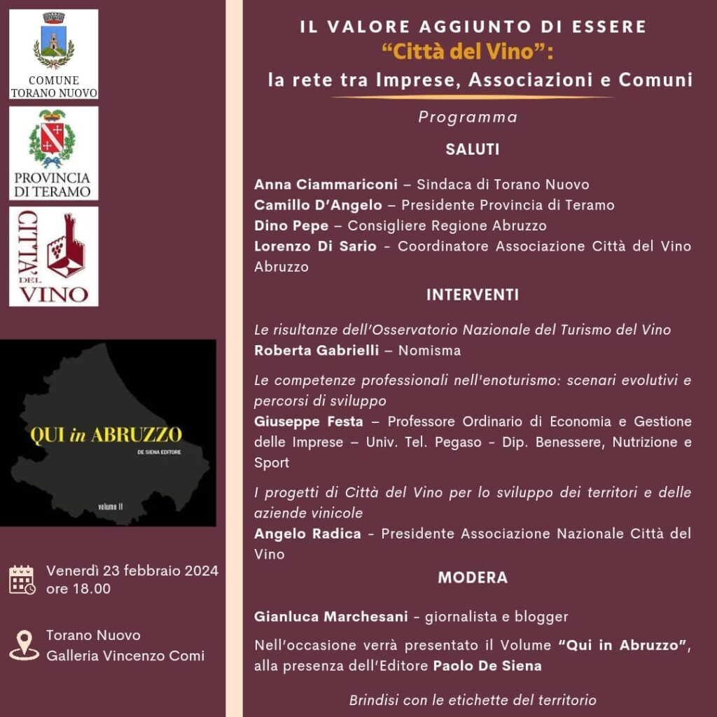 A Torano Nuovo "Il valore aggiunto dell'essere "Città del Vino"