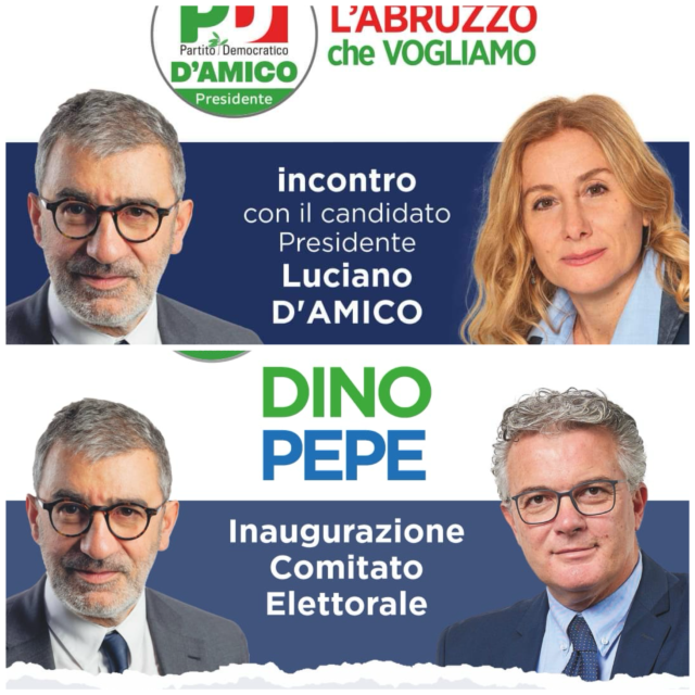 Doppio appuntamento a Teramo per D’Amico con Pepe e Roncone