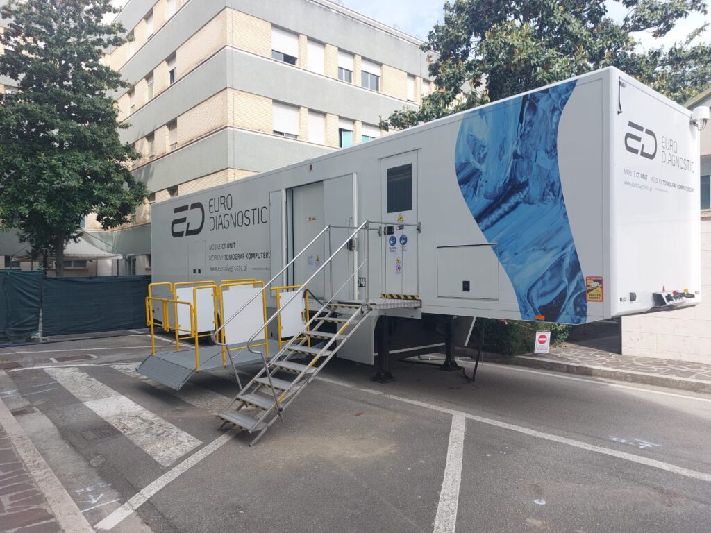 Sant'Omero, lavori per la nuova Tac: installato apparecchio mobile