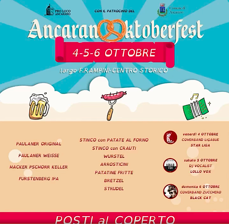 AncaranOktoberfest: festa della birra nel fine settimana